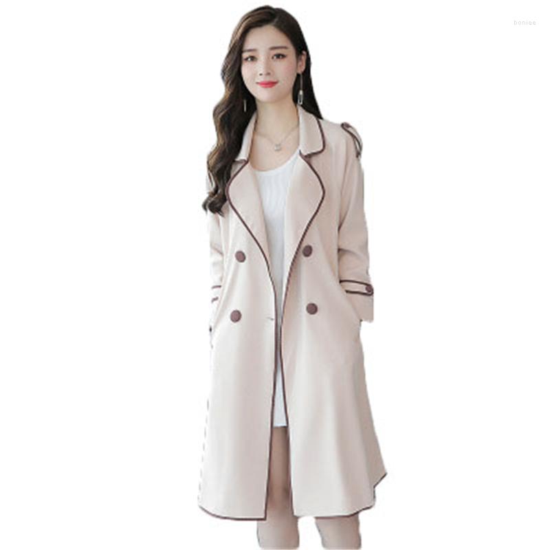 Women' Trench Coats Autumn Winter Windbreaker Women Large Size Outerwear Casual Double Breasted Patchwork Long Big Female Overcoat J861, Blue
Women' Trench Coats Autumn Winter Windbreaker Women Large Size Outerwear Casual Double Breasted Patchwork Long Big Female Overcoat J861, Blue