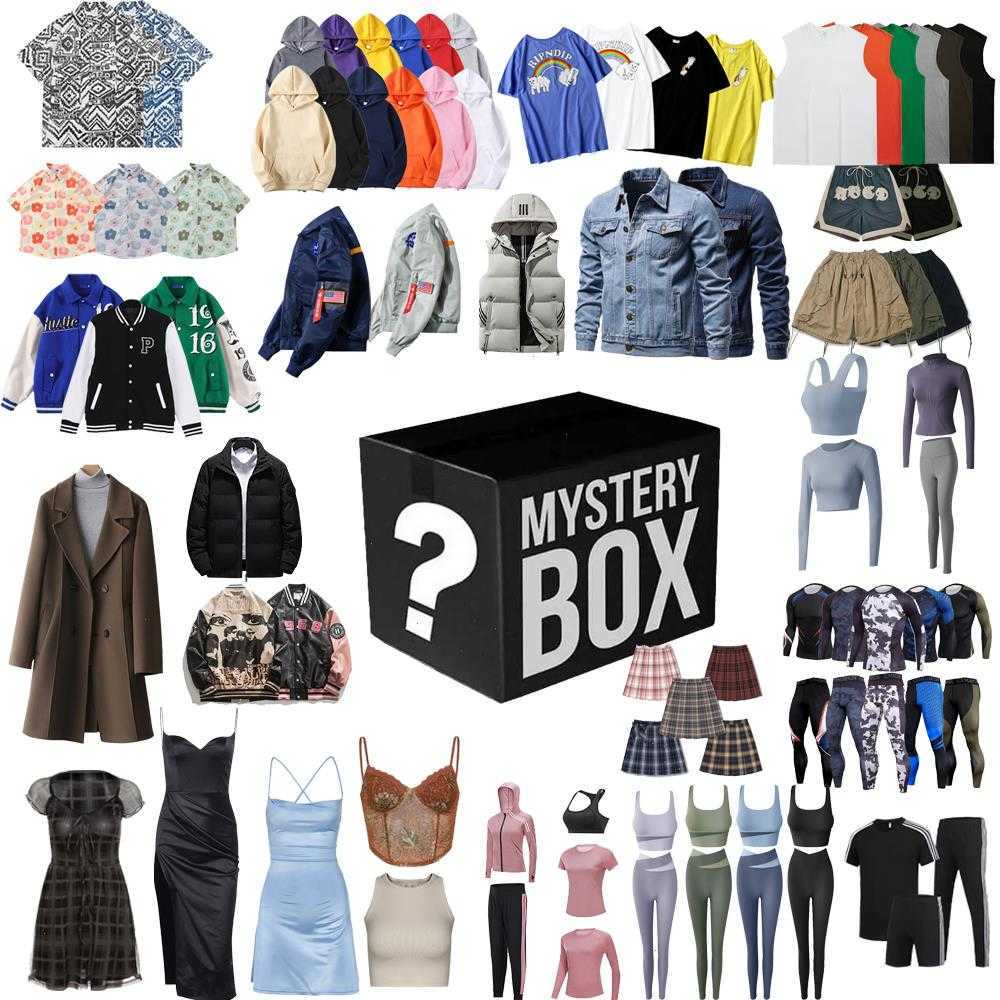 

Blind Box 100 Surprise Tee Unisex Men Women Lucky Clothes Gifts Mystery Brand Random Causal Sport Hoodie