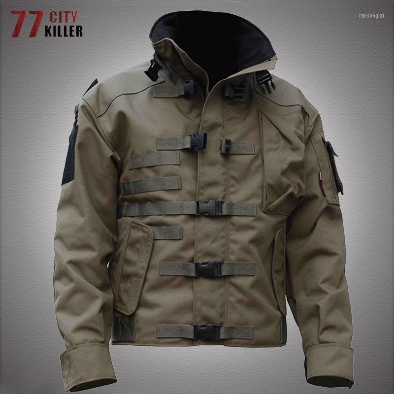 Men's Jackets Tactical Soft Shell Jacket Men Military Special Agent Windproof Waterproof Multi-pocket Cargo Outdoor SWAT Combat Coat, Army green
Men's Jackets Tactical Soft Shell Jacket Men Military Special Agent Windproof Waterproof Multi-pocket Cargo Outdoor SWAT Combat Coat, Army green