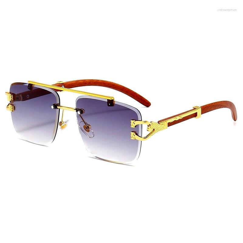 Sunglasses Luxury Glamour Unisex Rimless Gold Leopard Fashion Glasses For Men And Women Gradient Stylish Shades
Sunglasses Luxury Glamour Unisex Rimless Gold Leopard Fashion Glasses For Men And Women Gradient Stylish Shades
