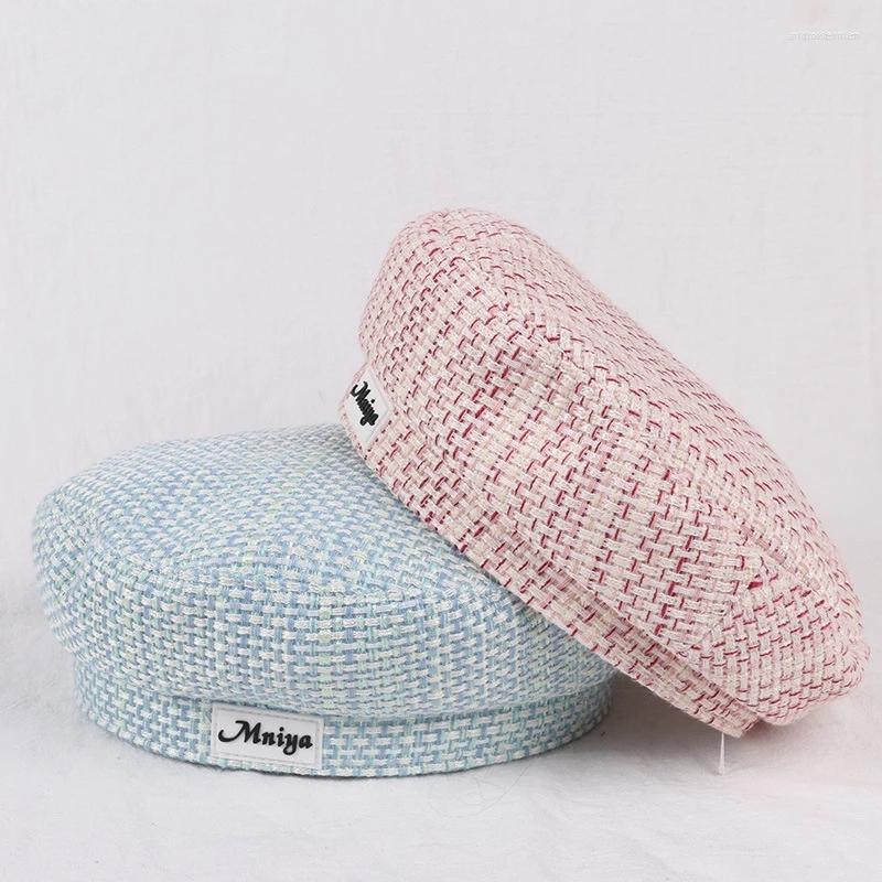 Berets Women Autumn Fashion Tweed Mixed Fibers Beret Crochet Knit Hat Winter Flat French Cap Plaid Beanies Adjustable Painter, Beige
Berets Women Autumn Fashion Tweed Mixed Fibers Beret Crochet Knit Hat Winter Flat French Cap Plaid Beanies Adjustable Painter, Beige