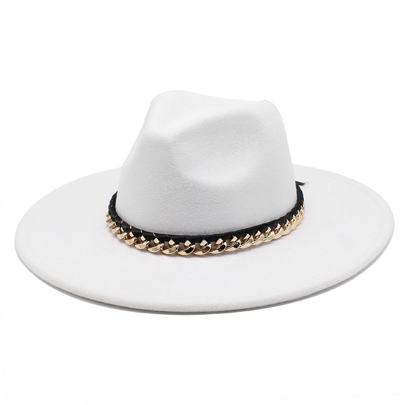 Women's Hats 9.5cm Wide Brim Felted Fedora Hat Winter Men Solid Dress Hats Panama Church Jazz Cap Sombreros De Mujer, Random mixed
Women's Hats 9.5cm Wide Brim Felted Fedora Hat Winter Men Solid Dress Hats Panama Church Jazz Cap Sombreros De Mujer, Random mixed