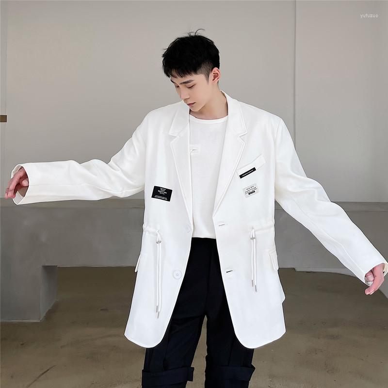 Men's Suits Men Drawstring Fashion Casual Suit Blazers Jacket Outerwear Male Streetwear Hip Hop Black White Loose Coat Stage Clothes, 6115 black
Men's Suits Men Drawstring Fashion Casual Suit Blazers Jacket Outerwear Male Streetwear Hip Hop Black White Loose Coat Stage Clothes, 6115 black
