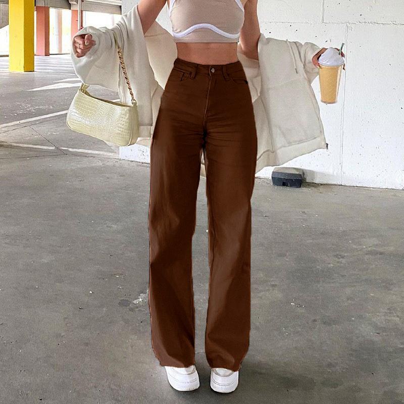 Women' Jeans Fashion 2022 Streetwear Low Waist For Women Large Pockets Baggy Wide Leg Cargo Pants Y2k Boyfriend Straight Denim Trousers, As photo
Women' Jeans Fashion 2022 Streetwear Low Waist For Women Large Pockets Baggy Wide Leg Cargo Pants Y2k Boyfriend Straight Denim Trousers, As photo