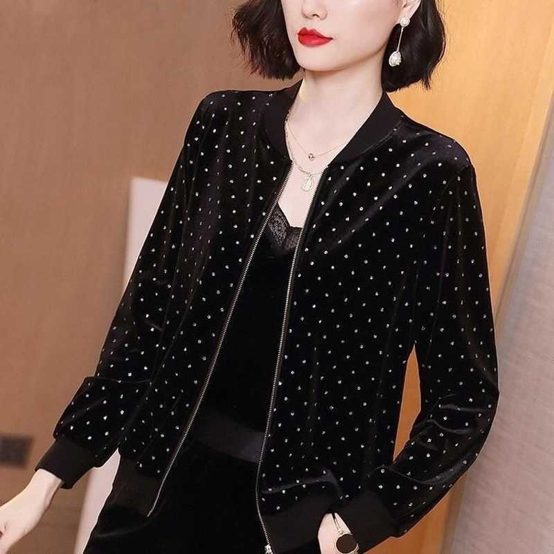 Women's Jackets New Plus Size Long Sleeve Thin 2022 Basic Jacket Female Bomber Zipper Baseball Jackets Gold Velvet Black Women Jackets T221008
Women's Jackets New Plus Size Long Sleeve Thin 2022 Basic Jacket Female Bomber Zipper Baseball Jackets Gold Velvet Black Women Jackets T221008
