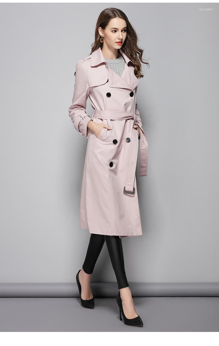 Women' Trench Coats 2022 Autumn Women' Lapel Collar Long Sleeve Loose Female Pink Windbreaker B63
Women' Trench Coats 2022 Autumn Women' Lapel Collar Long Sleeve Loose Female Pink Windbreaker B63