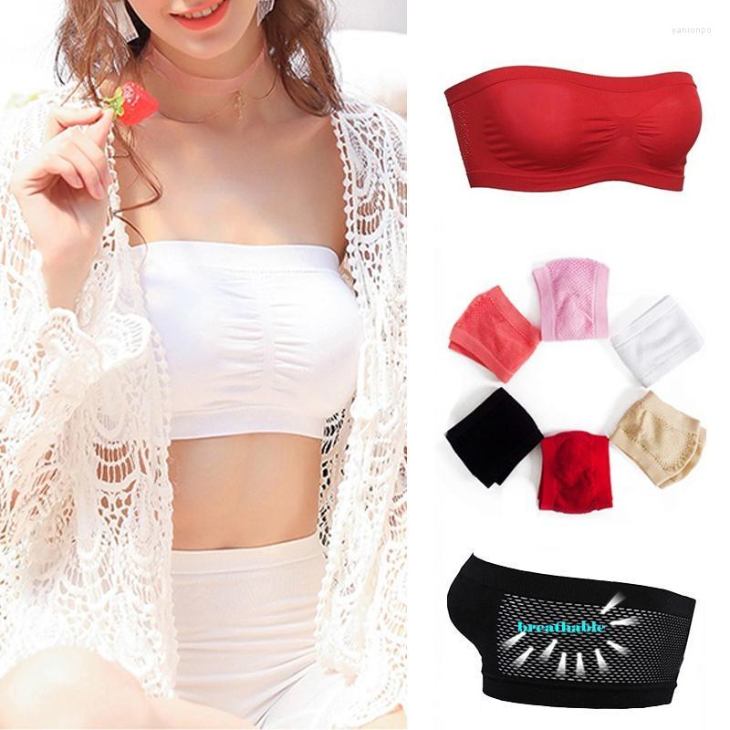 Bustiers & Corsets Ladies Summer Sexy Mesh Breathable All-match Strapless Breast Seamless Chest Wrap Anti-exposure Sport WrapBustiers, 05
Bustiers & Corsets Ladies Summer Sexy Mesh Breathable All-match Strapless Breast Seamless Chest Wrap Anti-exposure Sport WrapBustiers, 05