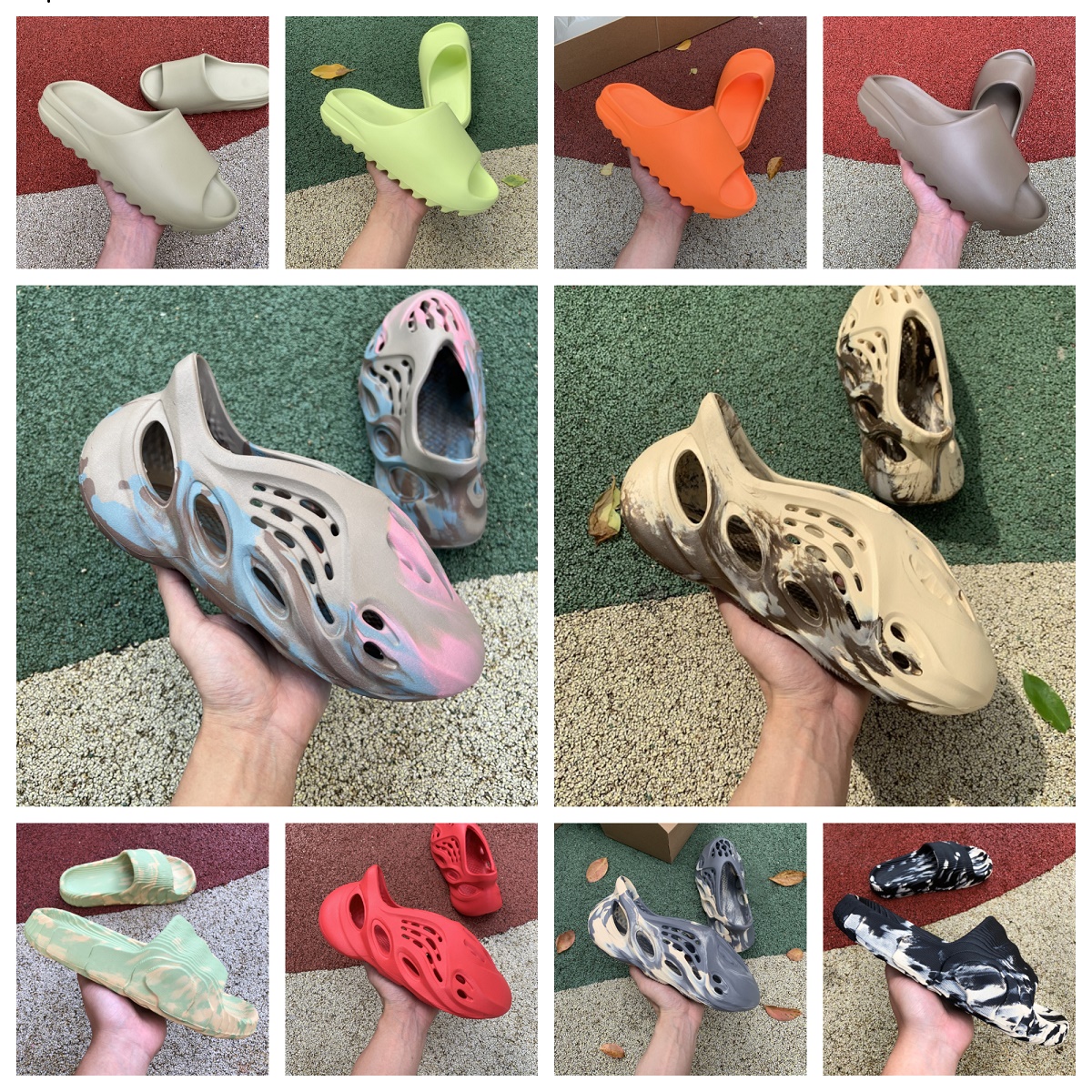 Designer MX Cream Clay Slides Slippers Desert Sand Glow Green Mens Women Mineral Blue Resin SLIDE Sandal Graffiti Bone Rubber MXT Moon Gray Vermillion Onyx Men slides, Bubble package bag
Designer MX Cream Clay Slides Slippers Desert Sand Glow Green Mens Women Mineral Blue Resin SLIDE Sandal Graffiti Bone Rubber MXT Moon Gray Vermillion Onyx Men slides, Bubble package bag