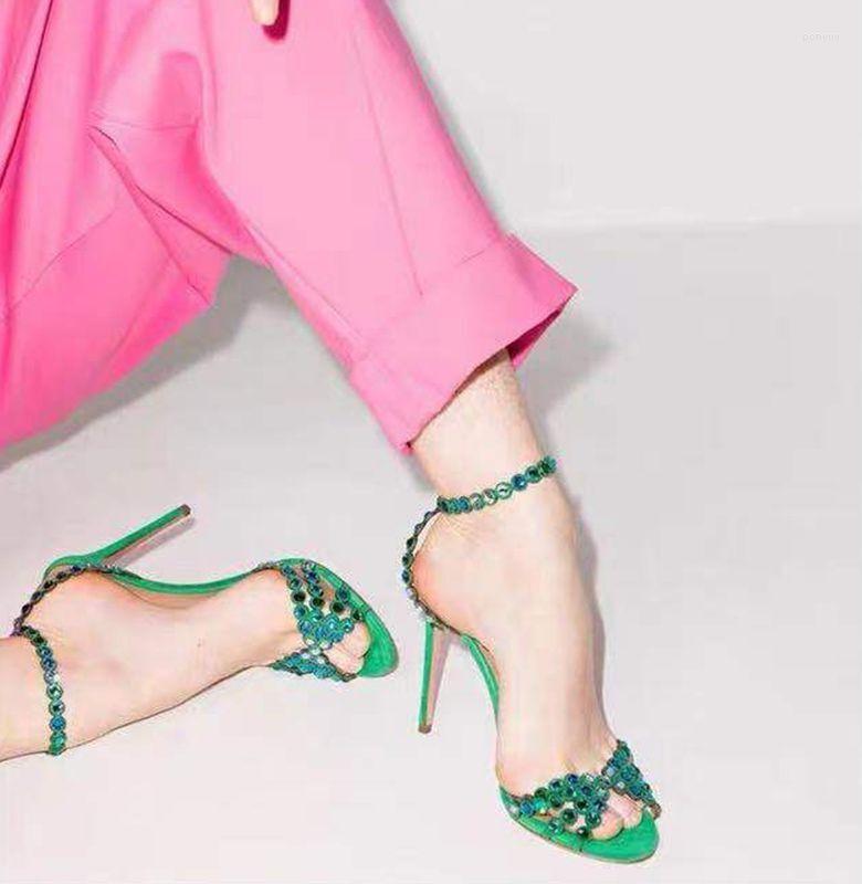 Sandals 2022 Summer One-word Buckle Women's Stiletto Multi-color Rhinestone High-heel Fish Mouth Shoes, As photo
Sandals 2022 Summer One-word Buckle Women's Stiletto Multi-color Rhinestone High-heel Fish Mouth Shoes, As photo