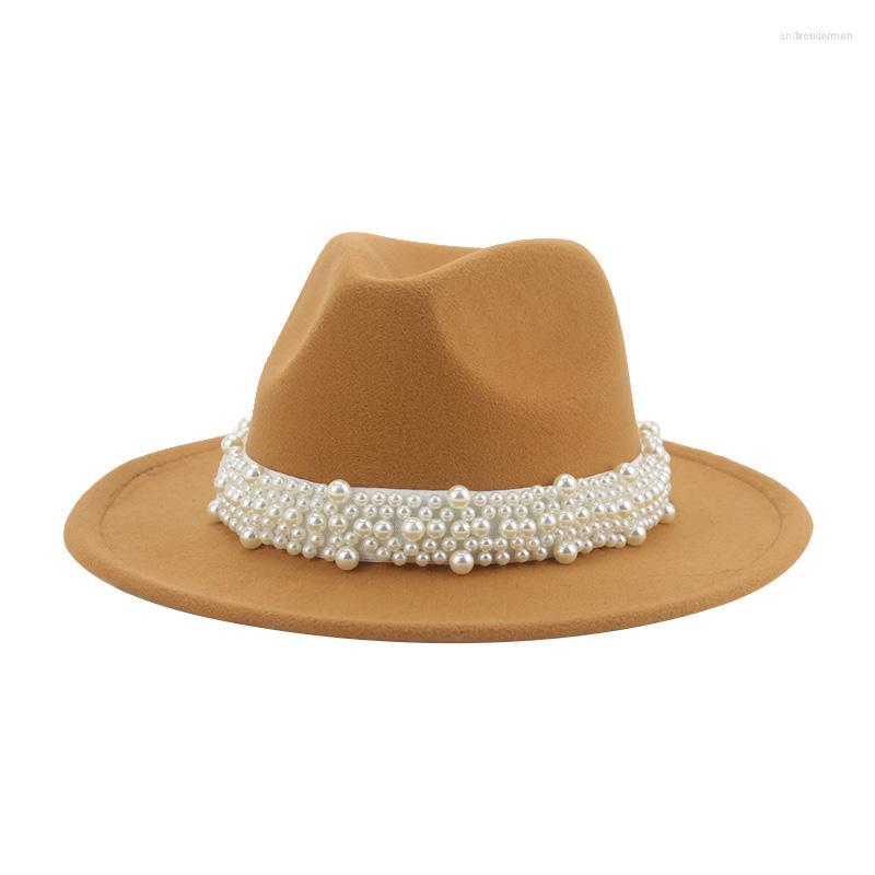 Berets Women Hats Winter Wide Brim Band Belt Pearl Panama Fedora Formal White Pink Luxury Felted Sombreros De Mujer
Berets Women Hats Winter Wide Brim Band Belt Pearl Panama Fedora Formal White Pink Luxury Felted Sombreros De Mujer