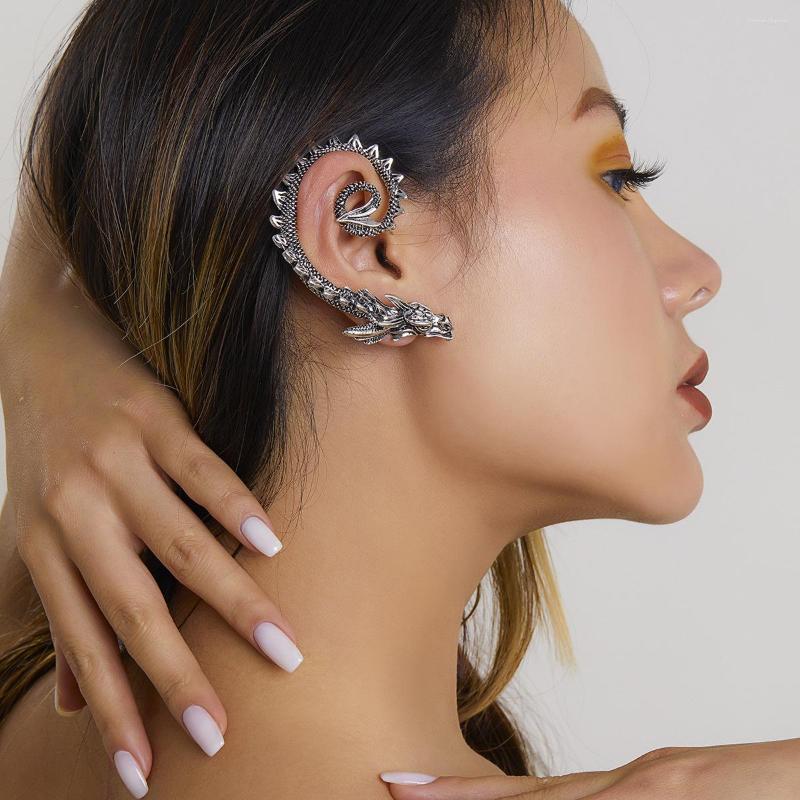 Backs Earrings Retro Street Beat Geometric Curved Personality Single Punk Spiral Dragon Stud Female Earings For Women
Backs Earrings Retro Street Beat Geometric Curved Personality Single Punk Spiral Dragon Stud Female Earings For Women