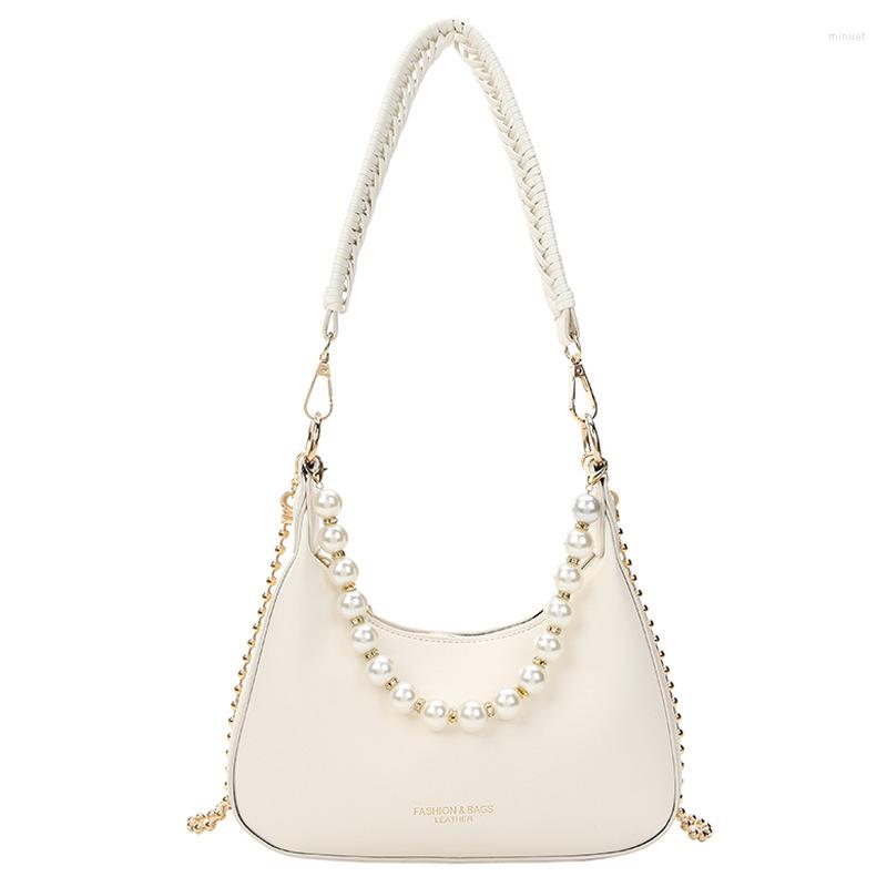 Evening Bags Shoulder Underarm Bag Fashion Woven Shoulder-straps With Bead Chain Textured Crossbody Messenger For Women Lady Girly, Beige
Evening Bags Shoulder Underarm Bag Fashion Woven Shoulder-straps With Bead Chain Textured Crossbody Messenger For Women Lady Girly, Beige