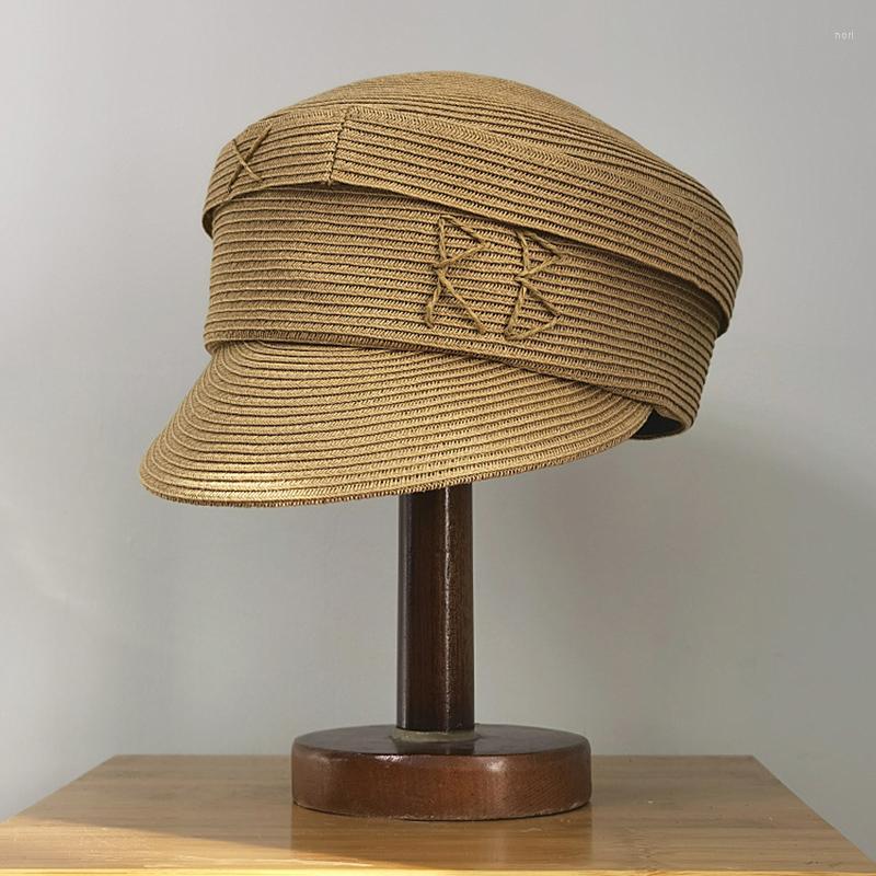 Berets Trend Spring Summer Vintage Casual Visor Cap Ladies Fashion Straw Hats For Women Sunscreen Beach Designer Casquette Hat, Black
Berets Trend Spring Summer Vintage Casual Visor Cap Ladies Fashion Straw Hats For Women Sunscreen Beach Designer Casquette Hat, Black
