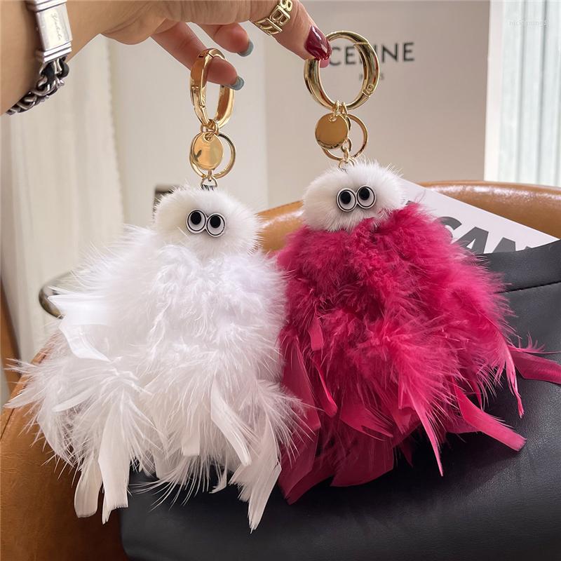 Keychains Cute Feather Real Keychain Toy Women Bag Ornaments Pendant Car Key Charm Highend Metal Keyring Plush Trinkets Girl Gift
Keychains Cute Feather Real Keychain Toy Women Bag Ornaments Pendant Car Key Charm Highend Metal Keyring Plush Trinkets Girl Gift