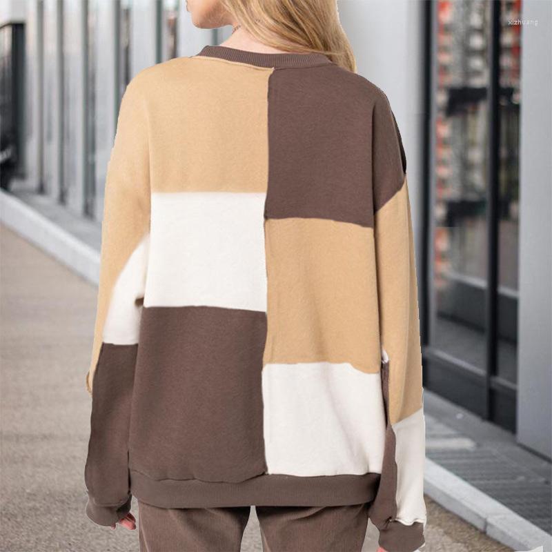 Women' Hoodies Patchwork Color Women Sweatshirts Casual O-neck Long Sleeve Autumn Female Sweatshirt 2022 Fashion Loose Ladies Pullover Top, Cream color
Women' Hoodies Patchwork Color Women Sweatshirts Casual O-neck Long Sleeve Autumn Female Sweatshirt 2022 Fashion Loose Ladies Pullover Top, Cream color