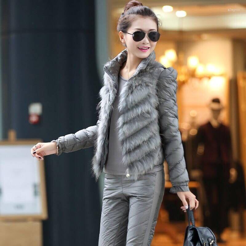 Women' Two Piece Pants Woman Casual High Quality Three Set Suit Female Tracksuit Waist Pant And Down Coat Shirts Suits G30, Black
Women' Two Piece Pants Woman Casual High Quality Three Set Suit Female Tracksuit Waist Pant And Down Coat Shirts Suits G30, Black
