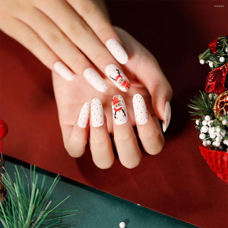 False Nails 24 Pieces/Set Removable Long Coffin Fake Nail Tape Design Press Christmas Wearable Decoration Full Cover Art Tips, 06
False Nails 24 Pieces/Set Removable Long Coffin Fake Nail Tape Design Press Christmas Wearable Decoration Full Cover Art Tips, 06