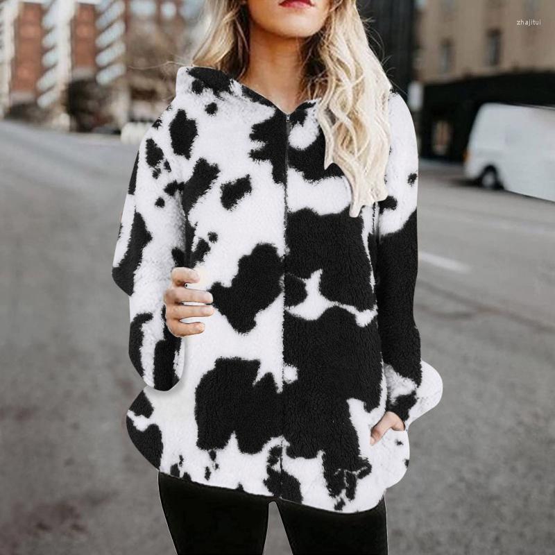 Women' Jackets Women' Autumn And Winter Jacket Fashion Thickened Milk Print Plush Zipper Long Sleeve Casual Vintage Thick Warm Coat, Beige
Women' Jackets Women' Autumn And Winter Jacket Fashion Thickened Milk Print Plush Zipper Long Sleeve Casual Vintage Thick Warm Coat, Beige