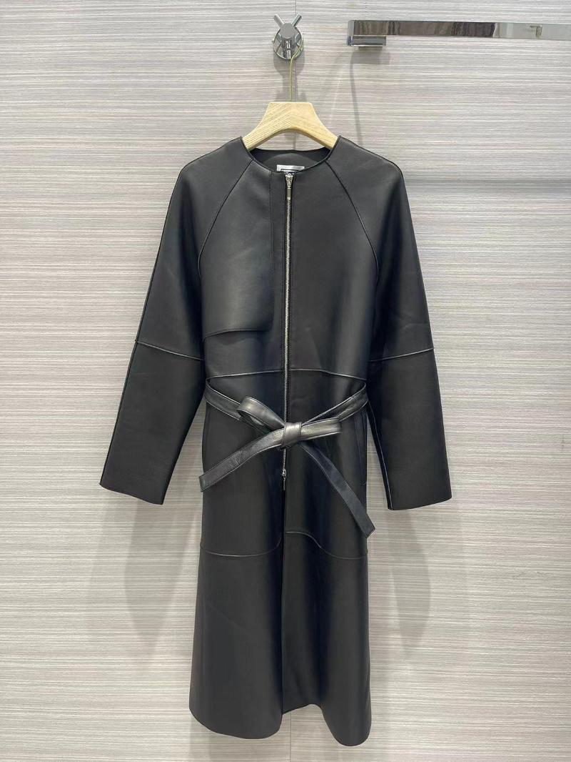 Women's Leather High Quality Women's Jacket Solid Black Long Sheepskin Belt Baseball Fashion Runway 2022 Winter Desings
Women's Leather High Quality Women's Jacket Solid Black Long Sheepskin Belt Baseball Fashion Runway 2022 Winter Desings
