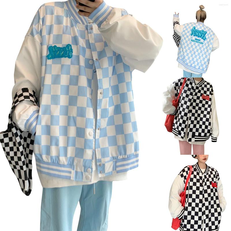 Women' Jackets Hirigin Fashion Women Y2k Color Block Baseball Jacket Adults Letter Plaid Stripe Pattern Stand Collar Long Sleeves Outerwear
Women' Jackets Hirigin Fashion Women Y2k Color Block Baseball Jacket Adults Letter Plaid Stripe Pattern Stand Collar Long Sleeves Outerwear