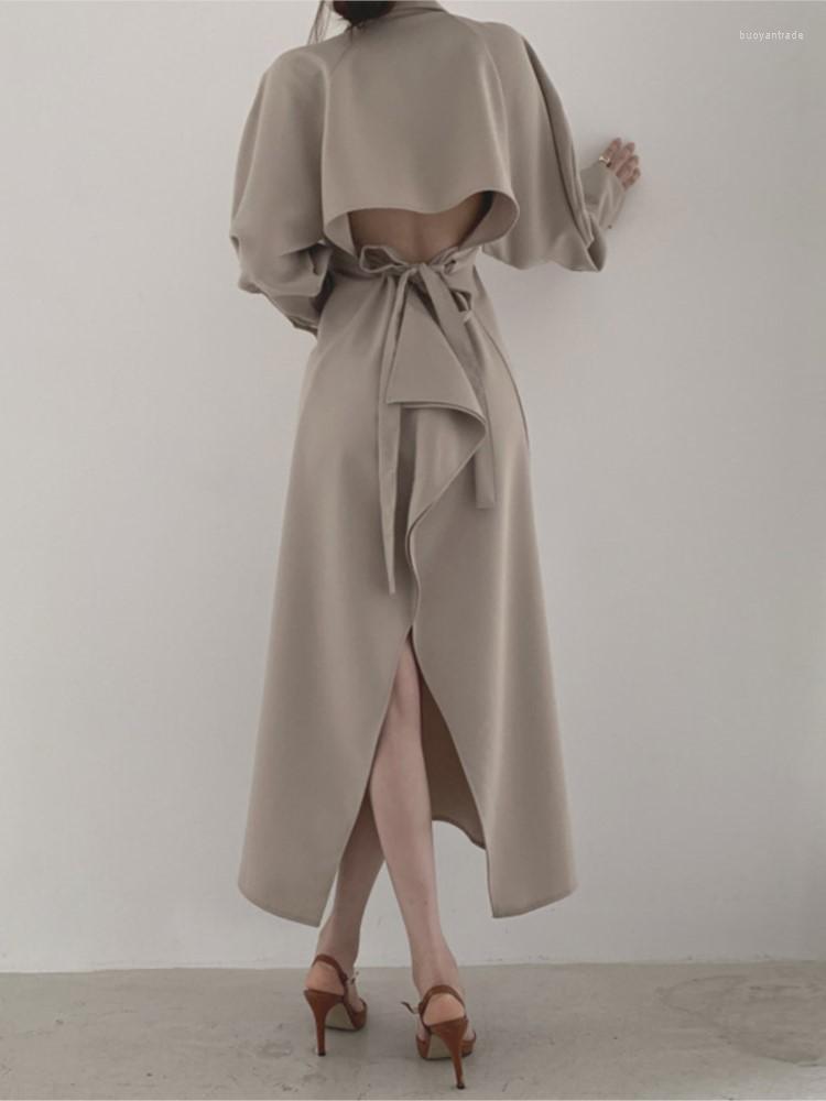 Casual Dresses Women Autumn Sexy Backless Party Long Dress Elegant Sleeve Lace High Waist Split Vestidos Korean FashionCasual, Khaki
Casual Dresses Women Autumn Sexy Backless Party Long Dress Elegant Sleeve Lace High Waist Split Vestidos Korean FashionCasual, Khaki