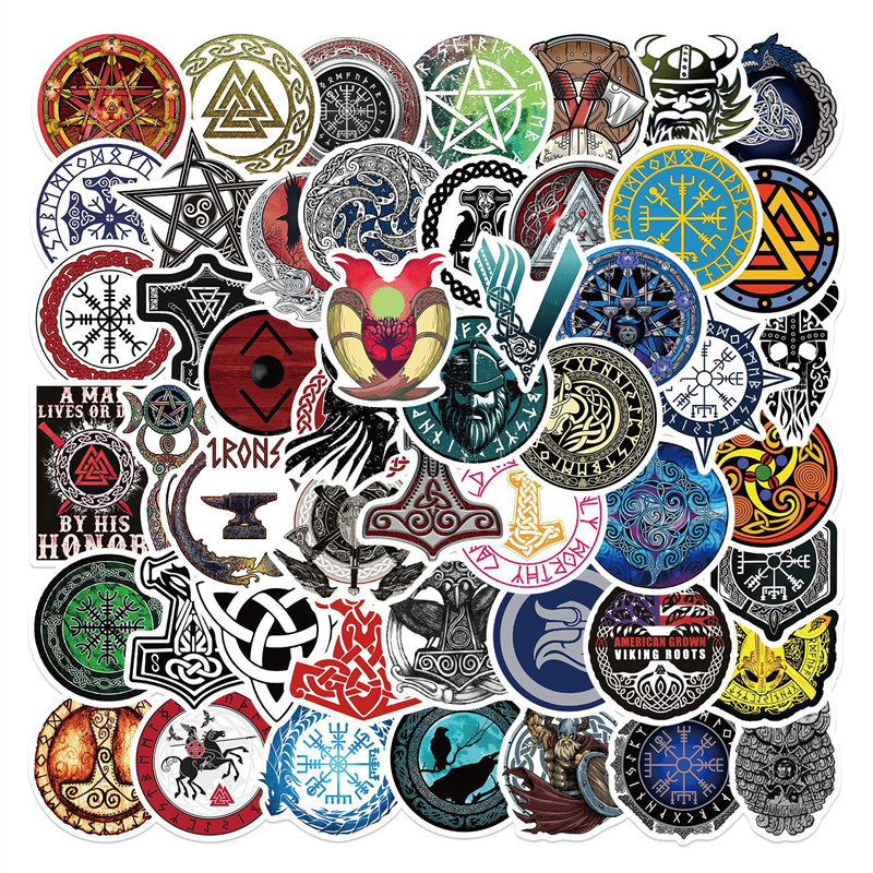 50Pcs Mysterious Viking Totem sticker Pirates Graffiti Stickers for DIY Luggage Laptop Skateboard Motorcycle Bicycle Stickers, Multi colors
50Pcs Mysterious Viking Totem sticker Pirates Graffiti Stickers for DIY Luggage Laptop Skateboard Motorcycle Bicycle Stickers, Multi colors