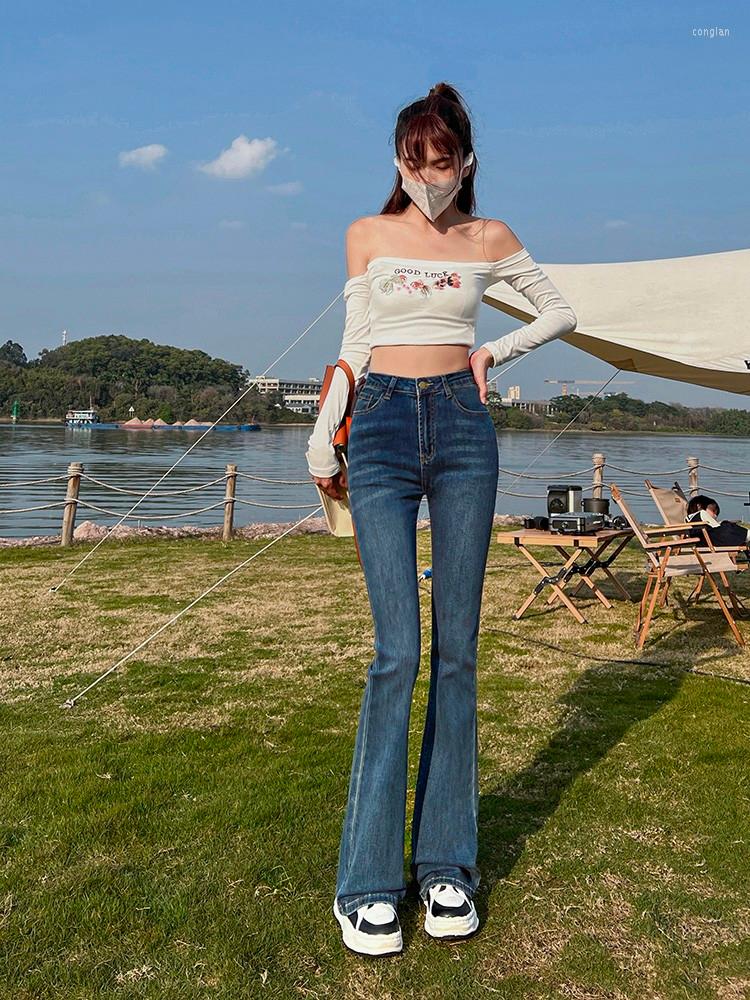 Women's Jeans High Waist Stretch Flared Pants Casual Vintage Bell Bottom Woman, Black
Women's Jeans High Waist Stretch Flared Pants Casual Vintage Bell Bottom Woman, Black