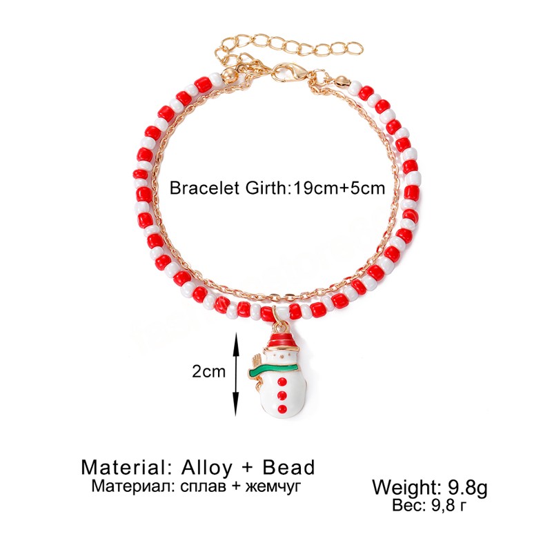 Fashion Tree Pendant Bracelet Christmas for Home Happy New Year 2022 Trend Christmas Tree Bracelets Jewelry Gifts