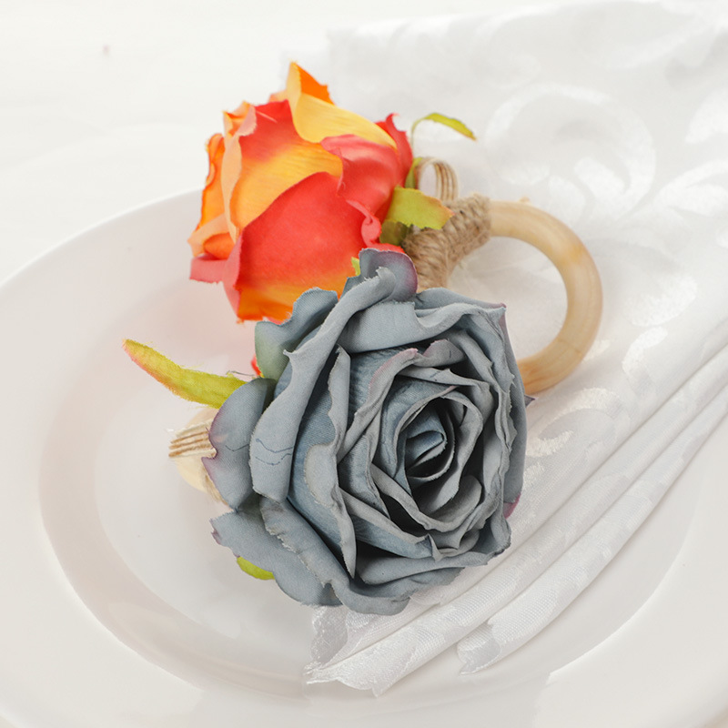 Silk Flower Napkin Rings Wedding Decorations Serviette Buckle Towel Holder Wooden Ring Hotel Table Dinner D8310, Color
Silk Flower Napkin Rings Wedding Decorations Serviette Buckle Towel Holder Wooden Ring Hotel Table Dinner D8310, Color