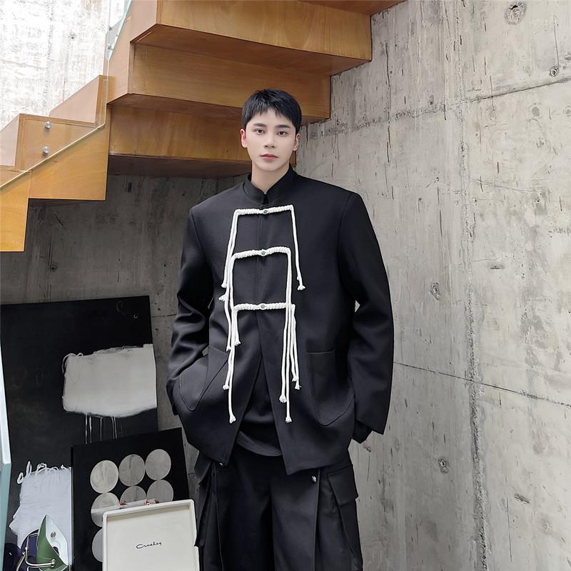 Men's Suits Chinese Stand Collar Tassel Buckle Blazers Men Japan Streetwear Vintage Fashion Loose Casual Suit Jacket Blazer Male Coats, 6267 white
Men's Suits Chinese Stand Collar Tassel Buckle Blazers Men Japan Streetwear Vintage Fashion Loose Casual Suit Jacket Blazer Male Coats, 6267 white