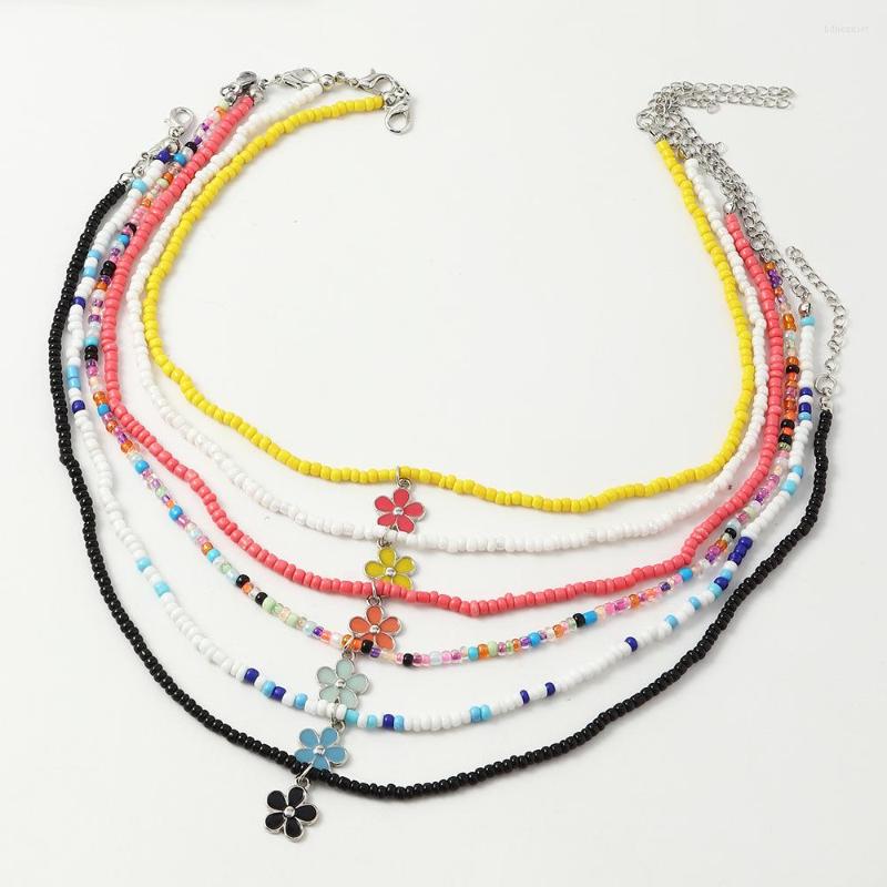 Choker Bohemia Handmade Seed Beads Strand Necklace For Women String Beaded Short Flower Pendant Jewelry Chokers Gift
Choker Bohemia Handmade Seed Beads Strand Necklace For Women String Beaded Short Flower Pendant Jewelry Chokers Gift