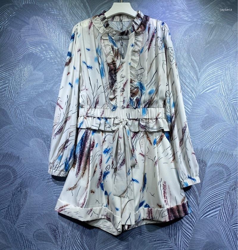 Women' Tracksuits Crop Sets 2022 Spring Summer Fashion Clothing Ladies Runway Print Long Sleeve Tops Wide Leg Short Casual 2pc Set, Picture shown
Women' Tracksuits Crop Sets 2022 Spring Summer Fashion Clothing Ladies Runway Print Long Sleeve Tops Wide Leg Short Casual 2pc Set, Picture shown