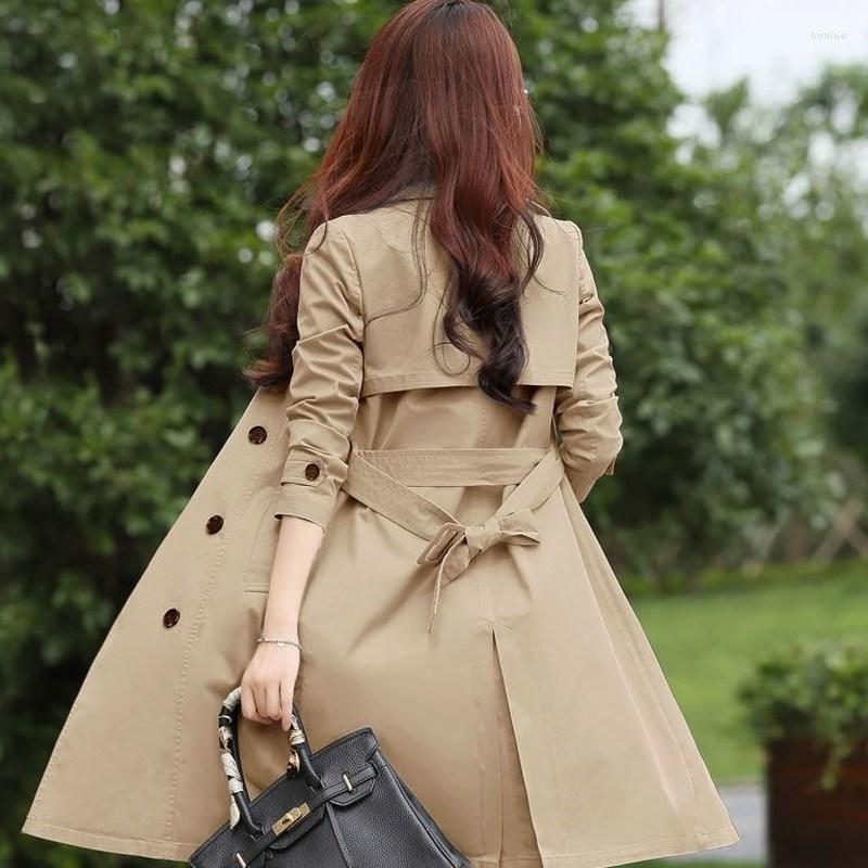 Women's Trench Coats 2022 Spring And Autumn Loaded Ladies Fashion Korean Temperament British Style Double-breasted Long Coat Tide
Women's Trench Coats 2022 Spring And Autumn Loaded Ladies Fashion Korean Temperament British Style Double-breasted Long Coat Tide