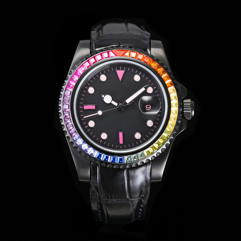 Watchs Mens Watch Rainbow Automatic Mechanical Watches Business WristWatch Stainless Steel Strap Sapphire Montre de luxe 40MM Fashion Watches, Color 1
Watchs Mens Watch Rainbow Automatic Mechanical Watches Business WristWatch Stainless Steel Strap Sapphire Montre de luxe 40MM Fashion Watches, Color 1