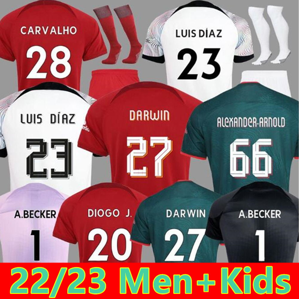 22 23 soccer jerseys season home away 3rd DARWIN 2022 2023 Mohamed Diogo Luis DIaz Alexander Arnold football kit tops shirts men kids uniform CARVALHO ELLIOTT, Away+league patch men
22 23 soccer jerseys season home away 3rd DARWIN 2022 2023 Mohamed Diogo Luis DIaz Alexander Arnold football kit tops shirts men kids uniform CARVALHO ELLIOTT, Away+league patch men