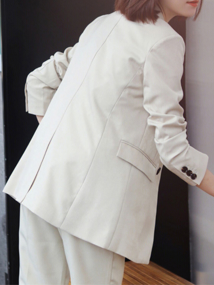 Women's Suits Blazers Autumn Office Blazer Pantsuit 2 Pieces Set Women Elegant Professional Jacket Coat Pencil Trousers Suit Female Fashion Cloth