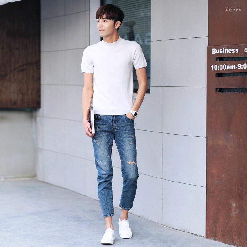 Men's T Shirts Basic White Oversized Shirt Men Short Sleeve Slim T-shirts Man Knitted Tshirt Boy Knitwear Casual Summer Top Mens Tee, Black
Men's T Shirts Basic White Oversized Shirt Men Short Sleeve Slim T-shirts Man Knitted Tshirt Boy Knitwear Casual Summer Top Mens Tee, Black