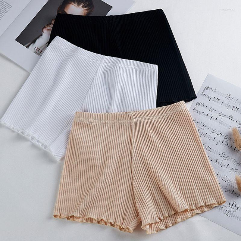 Women's Panties Ladies Women Summer Safety Pants Thread Ribbed Striped Seamless Stretchy Underpants Solid Color Ruffled Agaric Hem Boxer
Women's Panties Ladies Women Summer Safety Pants Thread Ribbed Striped Seamless Stretchy Underpants Solid Color Ruffled Agaric Hem Boxer
