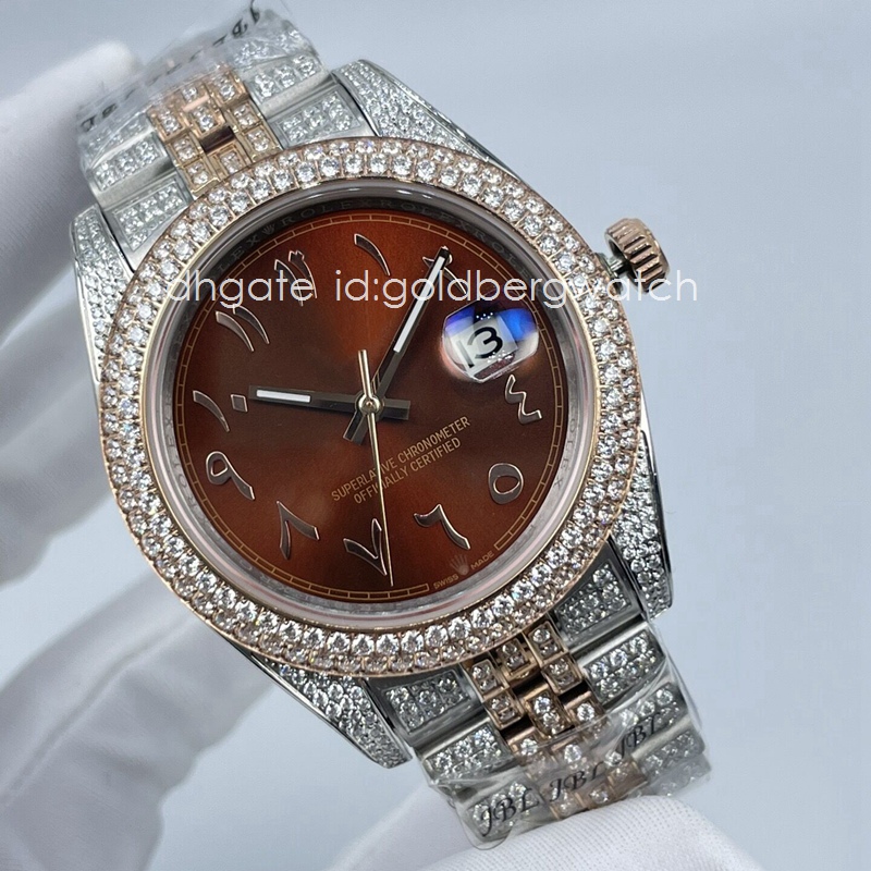 Fashion Business Rose Gold Mens Watch Datejust 126334 126333 Ice Out Diamond Watch Sapphire Glass Arabic Digital dial 41mm automatic movement, 1#
Fashion Business Rose Gold Mens Watch Datejust 126334 126333 Ice Out Diamond Watch Sapphire Glass Arabic Digital dial 41mm automatic movement, 1#