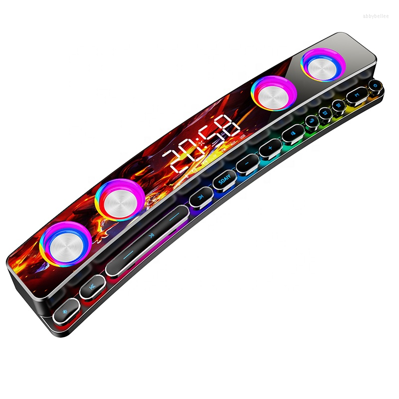 Combination Speakers Bluetooth Wireless Game Speaker Soundbar LED 3D Stereo Subwoofer AUX FM Home Clock Indoor Sound Bar Computer
Combination Speakers Bluetooth Wireless Game Speaker Soundbar LED 3D Stereo Subwoofer AUX FM Home Clock Indoor Sound Bar Computer