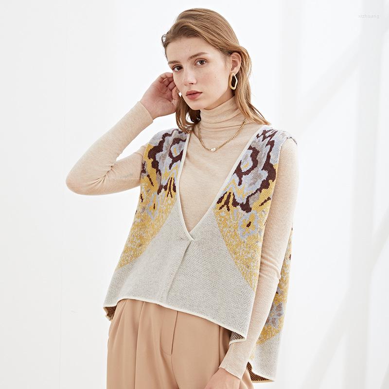 Women's Vests Sweater Vest Women V-neck Printed Simple Slim All-match Casual Teens Chic Fashion Autumn Winter Sleeveless Sweaters, Beige
Women's Vests Sweater Vest Women V-neck Printed Simple Slim All-match Casual Teens Chic Fashion Autumn Winter Sleeveless Sweaters, Beige