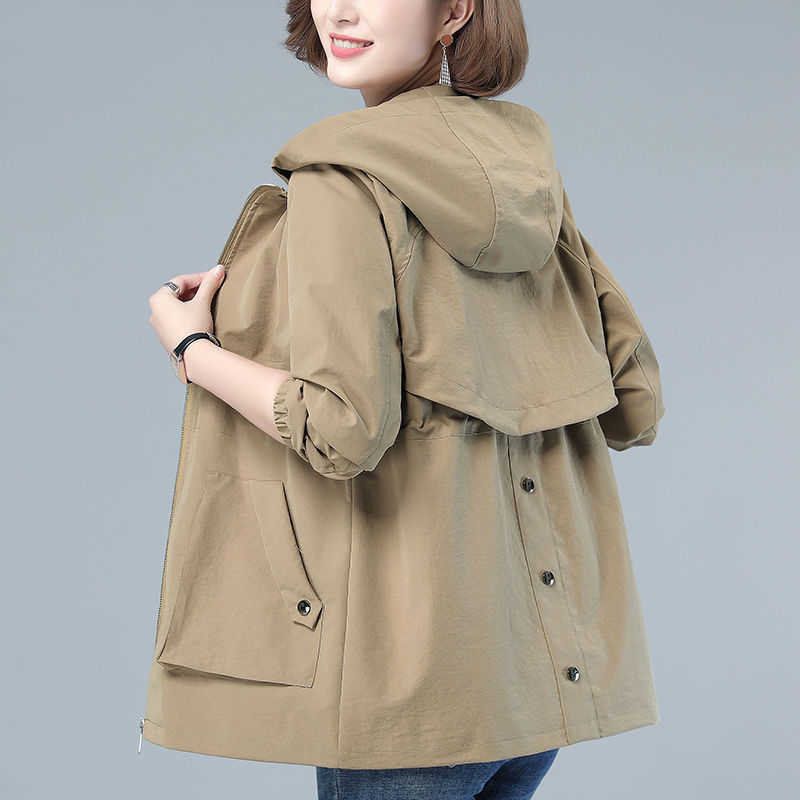 Women's Jackets Women's Hooded Jackets 2021 New Autumn Long Sleeve Causal Windbreaker Famale Basic Coats Zipper Lightweight Jackets With Lining T221008, Khaki
Women's Jackets Women's Hooded Jackets 2021 New Autumn Long Sleeve Causal Windbreaker Famale Basic Coats Zipper Lightweight Jackets With Lining T221008, Khaki