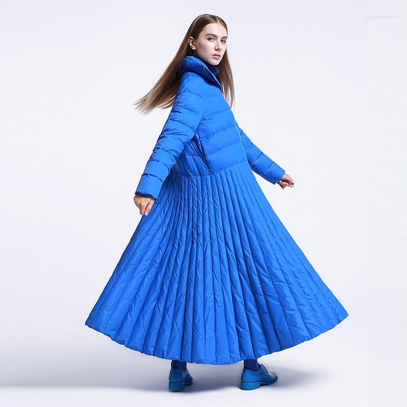 Women's Down Winter Women's Quilted Jacket Long Skirt Style Loose Lady Warm Female Coat Elegant Fashion Design Princess Type Parkas, Blue
Women's Down Winter Women's Quilted Jacket Long Skirt Style Loose Lady Warm Female Coat Elegant Fashion Design Princess Type Parkas, Blue