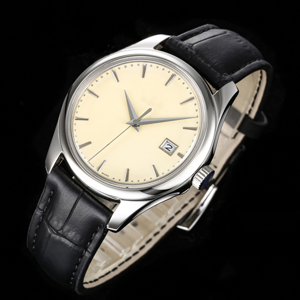 Top Mens Wrist Watch Gentleman Classic Cow Leather Band 39mm Slightly convex Blue Treasure WristWatches Mirror Dust proof Design Mechanical Watches, Color 1
Top Mens Wrist Watch Gentleman Classic Cow Leather Band 39mm Slightly convex Blue Treasure WristWatches Mirror Dust proof Design Mechanical Watches, Color 1