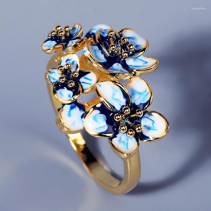 Cluster Rings 2022 Silver For Women Genuine 925 Plated Gold Color Exquisite Flowers Trendy Fine Jewelry Handmade Enamel
Cluster Rings 2022 Silver For Women Genuine 925 Plated Gold Color Exquisite Flowers Trendy Fine Jewelry Handmade Enamel