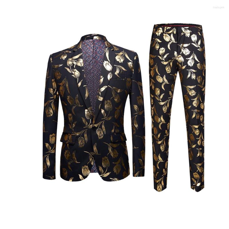 Men's Tracksuits Stylish Gold Tulips Pattern Casual Blazer Men Suit Jacket British Gentleman Wedding Grooms Slim Fit Fashion Coat Outfit, Only coat
Men's Tracksuits Stylish Gold Tulips Pattern Casual Blazer Men Suit Jacket British Gentleman Wedding Grooms Slim Fit Fashion Coat Outfit, Only coat