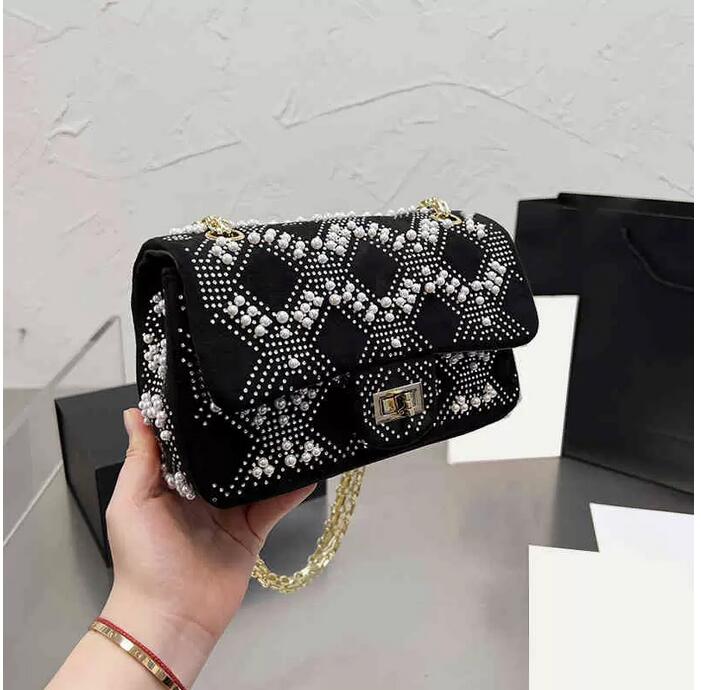 2.55 Rhinestone Italia Womens Beads Bags Classic Flap Square Gold Metal Quilted Chain Crossbody Shoulder Famous Luxury Designer Outdoor Shoulder bag channel bag, Black
2.55 Rhinestone Italia Womens Beads Bags Classic Flap Square Gold Metal Quilted Chain Crossbody Shoulder Famous Luxury Designer Outdoor Shoulder bag channel bag, Black