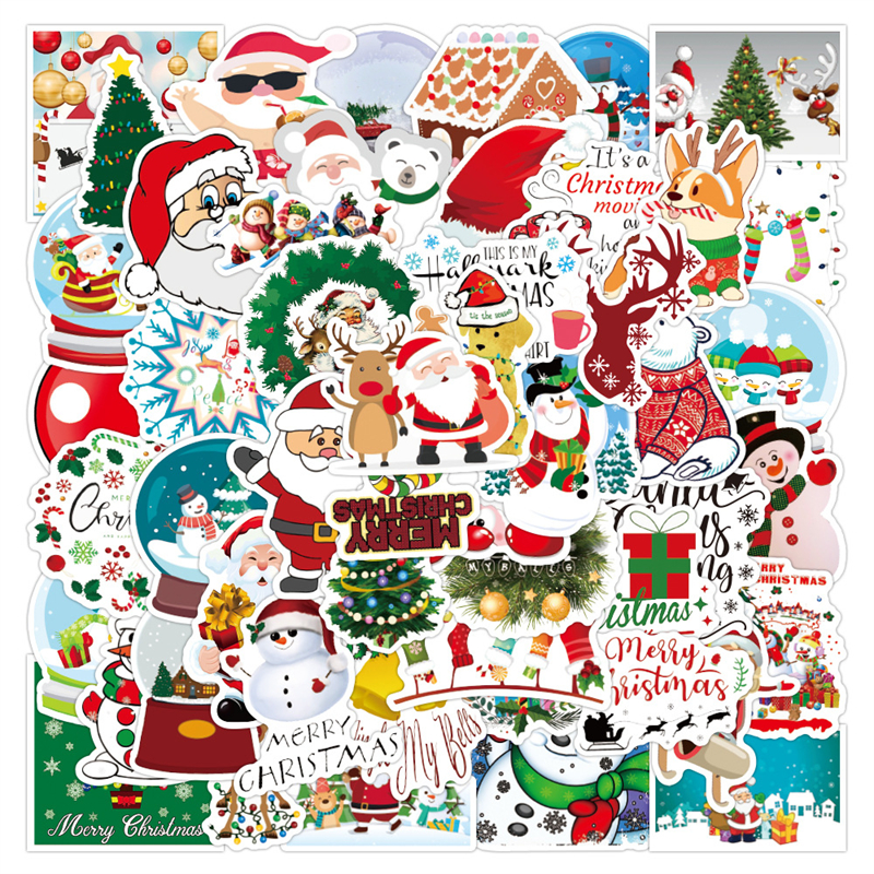 Christmas Stickers 50PCS Vinyl Waterproof Holiday Party Sticker for Computer Luggage Stationery Greeting Cards Gift, Multi colors
Christmas Stickers 50PCS Vinyl Waterproof Holiday Party Sticker for Computer Luggage Stationery Greeting Cards Gift, Multi colors