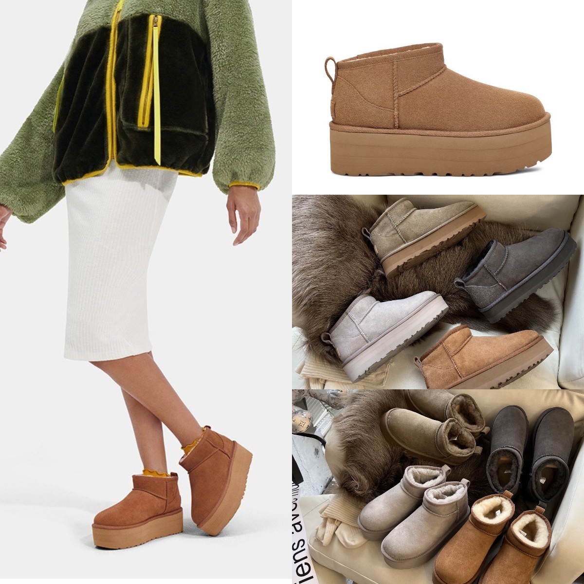 Super Low Mini Platform Boot Designer Boots Australia Girl Woman Winter Ankle Snow Boot Fur Shearling Lined Booties Thick Bottom Real Leather Warm Fluff Bootie Shoes, Fill postage
Super Low Mini Platform Boot Designer Boots Australia Girl Woman Winter Ankle Snow Boot Fur Shearling Lined Booties Thick Bottom Real Leather Warm Fluff Bootie Shoes, Fill postage