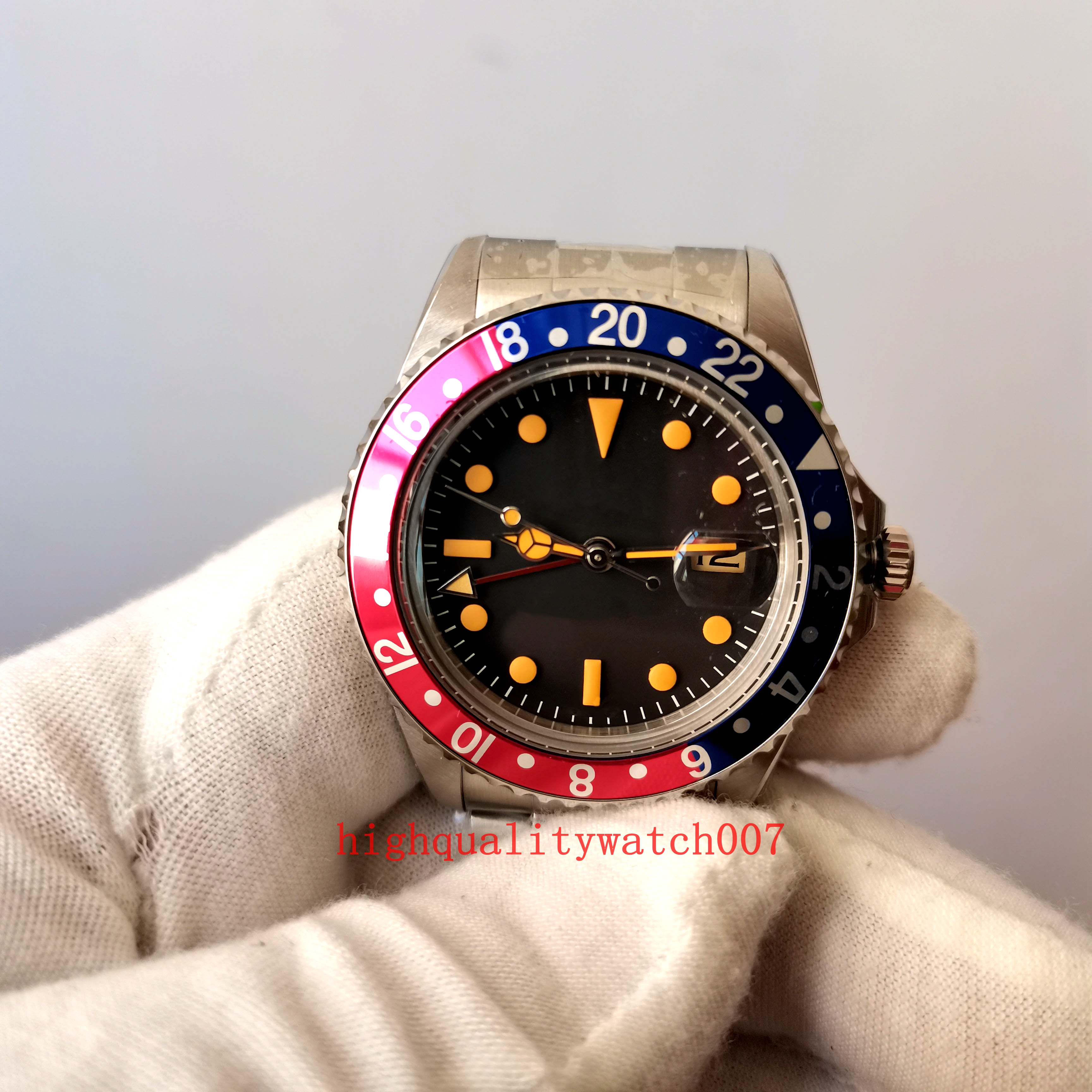 Original Box File high-quality BP Watch New Version Men's Vintage 40mm Black Dial Sapphire Glass 1675 ETA 2813 Movement Automatic Movement Mens Fashion Watches
Original Box File high-quality BP Watch New Version Men's Vintage 40mm Black Dial Sapphire Glass 1675 ETA 2813 Movement Automatic Movement Mens Fashion Watches